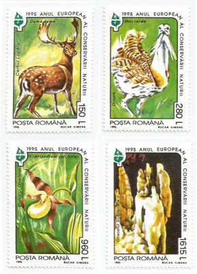 Rom&amp;acirc;nia, LP 1381/1995, Anul European al Conservării Naturii, MNH foto