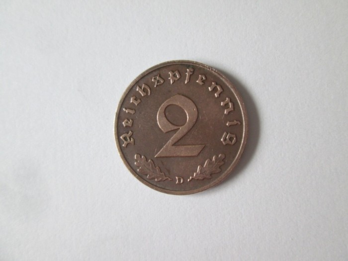 Germania 2 Reichspfennig 1937 D aUNC