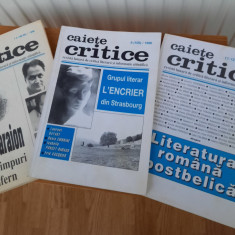 Revista Caiete Critice, nr. 1-2, 8 și 11-12, 1996