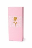 Cutie cadou cu trandafiri din sapun si urs de plus, tip buchet, 24K Golden Rose, 26 x 9 x 6 cm