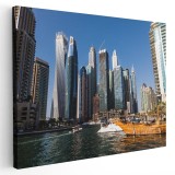 Tablou cladiri moderne in Dubai Tablou canvas pe panza CU RAMA 80x120 cm