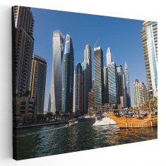 Tablou cladiri moderne in Dubai Tablou canvas pe panza CU RAMA 40x60 cm