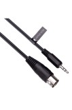 Cablu audio MIDI 5-DIN la mufă TRS AUX de 3.5mm, mufă stereo cu 5 pini la 3.5mm pentru smartphone-uri, PC