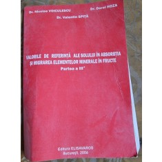 Valorile de referinta ale solului in absorbtia si migrarea elementelor minerale in fructe - Nicolae Voiculescu partea a III-a