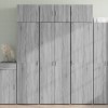 Gossi dulap inalt, gri sonoma, 70x42,5x185 cm, lemn prelucrat