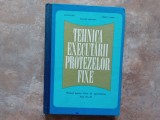 Tehnica executarii protezelor fixe - Ion Rindasu, 1969