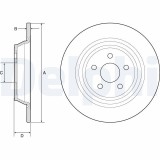 Disc frana Ford Galaxy III, Galaxy Mk III, Mondeo V, S-Max; Ford Usa Edge Motor 1.5 EcoBoost, 2.0 EcoBlue, 2.0 EcoBlue 4x4, 2.0 EcoBlue AWD, 2.0