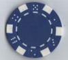 Jeton Poker - albastru, 40 mm