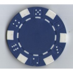 Jeton Poker - albastru, 40 mm