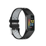 Curea Bratara sport Edman pentru Fitbit Charge 5, Negru/Gri