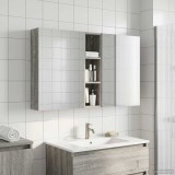 vidaXL Set dulap baie cu raft 3 pcs 120 x 14,5 x 70 cm Lemn compozit 3403749