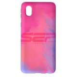 Husă Silicon Watercolor Samsung Galaxy A01 Core Purplish Red - Protecție Telefon