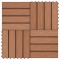 vidaXL Plăci podea &icirc;n relief WPC, 11 buc, 30x30 cm, 1 mp, maro deschis