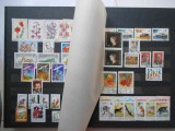 Clasor Ungaria 1980 - 1989 cu 310 timbre + 3 blocuri diferite