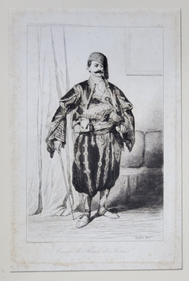 Theodore Valerio - Cavas du Prince de Serviel, Gravura, 1855 foto