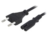 Cablu Alimentare 2x0,75mm2 1,5m Negru