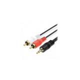 Cablu 2 RCA tata x jack 3,5 stereo tata 10 ml. TED284789