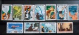 Teritoriile Antarctice Australiane 1966, Cercetări &icirc;n Antarctica, elicopter,pinguini serie 11v neștampilată, Nestampilat