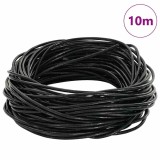 vidaXL Cord din Piele Negru &Oslash;2 mm x 10 m Piele 42021956