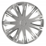Capac roata auto Versaco Spark 13 inch argintiu, pentru jante din otel, din ABS de inalta calitate, montaj rapid, 1 bucata