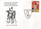 Romania, Campionatul European de baschet feminin, plic, Arad, 1993