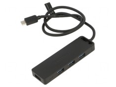 Hub USB 4 Porturi USB-A și USB-C Negru 5Gbps