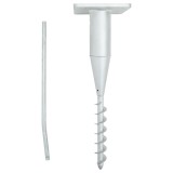 Cumpara ieftin Gossi suport umbrela in pamant cu tija, 16x16x52 cm, otel