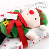 Set cadou Craciun cu paturica din fleece si jucarie de plus Elf, Mother&#039;s Choice
