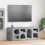 vidaXL Cabinet TV Gri din beton 100 x 35 x 40 cm Lemn compozit 891267
