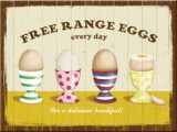 Magnet - Free Range Eggs, Nostalgic Art Merchandising