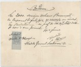 Romania, Borderou, 1912