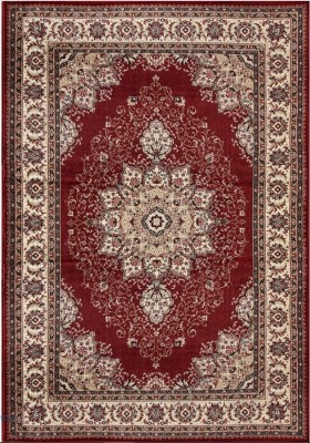 Covor Model Lotos 15037-210, Marime 80 x 150 cm, Rosu, Inaltime Fir 8 mm, Antialergic, Polipropilena, Living, Dormitor, Sufragerie, Birou foto