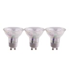 Set 3 Becuri LED Calex COB GU10 3W Lumina Calda 30 Grade