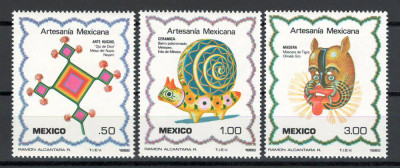 Mexic 1982 MNH - Arta traditionala mexicana, nestampilatilat foto