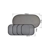 Set de 5 perdele auto universale Cod: 3912 Automotive TrustedCars, Oem