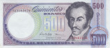 Bancnota Venezuela 500 Bolivares 1998 - P67f UNC