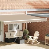 Cumpara ieftin Acoperire de umbră pentru cadru de 4,5 m bej 4,3x0,2 m