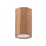 Lampă De Tavan Zeke Stejar Lemn 1 Bec Geometric Scandinav De Interior