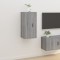 vidaXL Dulap TV montat pe perete, gri sonoma, 40x34,5x80 cm 816678