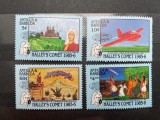 Seria Completă Antigua &amp; Barbuda 1986 - Cometa Halley, Astronomie, Aviatie, 4v, MNH -A150