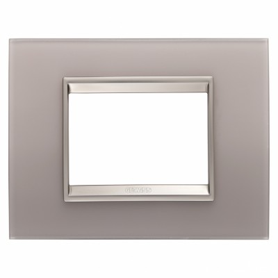 Rama Ornament 3M sticla LUX Gewiss Chorus gri perlat GW16203GP foto