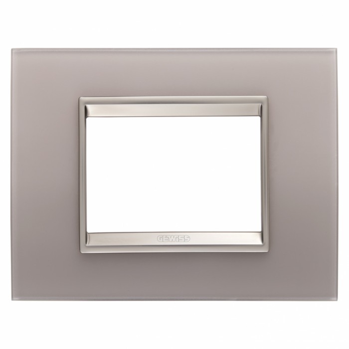 Rama Ornament 3M sticla LUX Gewiss Chorus gri perlat GW16203GP