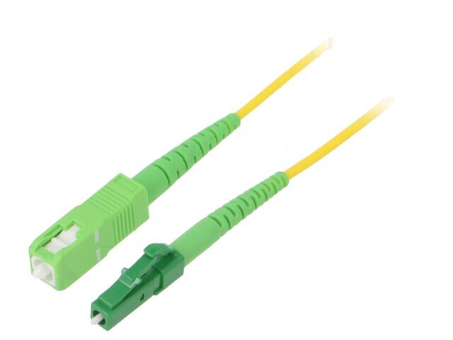 Patch cord fibră OS2 LC/APC-SC/APC 5m galben LSZH