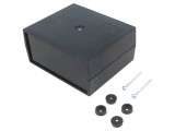 Carcasă alimentator ABS neagră 100mm x 120mm x 56mm