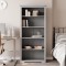 vidaXL Bibliotecă BODO, gri, 82x40x173 cm, lemn masiv pin, 5 rafturi 355082