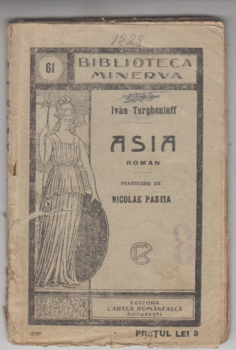 myh 620 - Biblioteca Minerva - 61 - Asia - Ivan Turghenieff