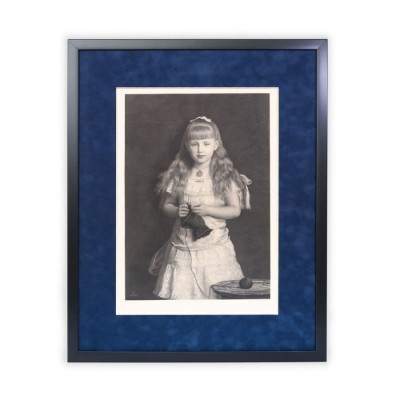 Prințesa Maria de Edinburgh la v&amp;acirc;rsta de șapte ani, heliogravură, atelier Thomas Agnew &amp;amp; Sons, 1882 foto