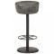 vidaXL Scaun de bar, gri &icirc;nvechit, piele naturală 321874