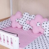 Lenjerie pentru pat Montessori MyKids, 9 piese, 95x195 cm, bumbac 100%