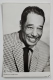 DUKE ELLINGTON (1899-1974 ) , MARE COMPOZITOR SI PIANIST AMERICAN DE JAZZ , FOTOGRAFIE CU DEDICATIE SI SEMNATURA OLOGRAFA , ANII &#039; 70